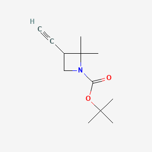 Tert-butyl 3-ethynyl-2,2-dimethylazetidine-1-carboxylate