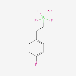 molecular formula C8H8BF4K B13482786 Potassium trifluoro(4-fluorophenethyl)borate 