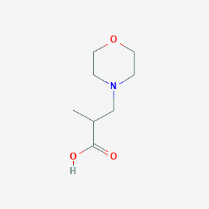 molecular formula C8H15NO3 B1348279 2-甲基-3-吗啉-4-基丙酸 CAS No. 322725-55-3