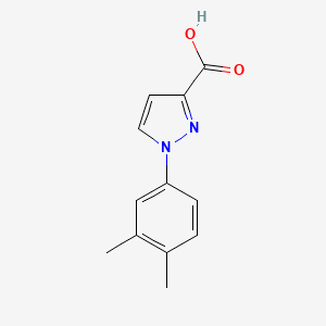 molecular formula C12H12N2O2 B13482803 1-(3,4-Dimethylphenyl)-1h-pyrazole-3-carboxylic acid 