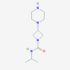 n-Isopropyl-3-(piperazin-1-yl)azetidine-1-carboxamide