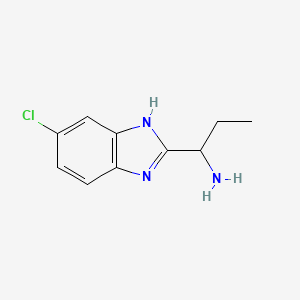 1-(5-Chloro-1h-benzo[d]imidazol-2-yl)propan-1-amine