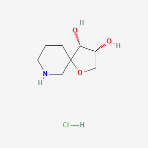 rac-(3R,4R)-1-oxa-7-azaspiro[4.5]decane-3,4-diol hydrochloride