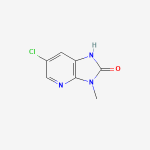 molecular formula C7H6ClN3O B1348288 6-氯-3-甲基-1H-咪唑并[4,5-b]吡啶-2(3H)-酮 CAS No. 370074-74-1