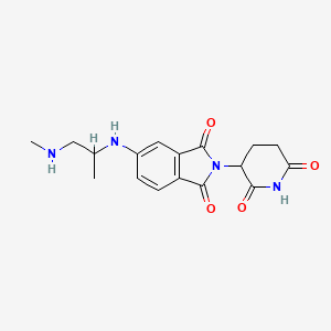 2-(2,6-Dioxo-3-piperidyl)-5-[[1-methyl-2-(methylamino)ethyl]amino]isoindoline-1,3-dione