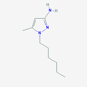 molecular formula C10H19N3 B13482992 1-Hexyl-5-methyl-1H-pyrazol-3-amine 