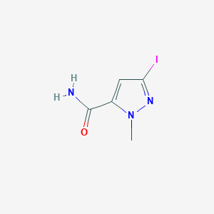 3-iodo-1-methyl-1H-pyrazole-5-carboxamide