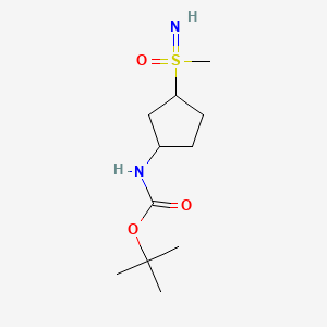 tert-butyl N-{3-[imino(methyl)oxo-lambda6-sulfanyl]cyclopentyl}carbamate