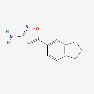 5-(2,3-Dihydro-1h-inden-5-yl)isoxazol-3-amine