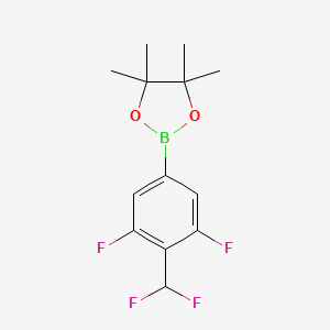 2-(4-(Difluoromethyl)-3,5-difluorophenyl)-4,4,5,5-tetramethyl-1,3,2-dioxaborolane