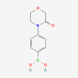 molecular formula C10H12BNO4 B13483132 (4-(3-Oxomorpholino)phenyl)boronic acid 