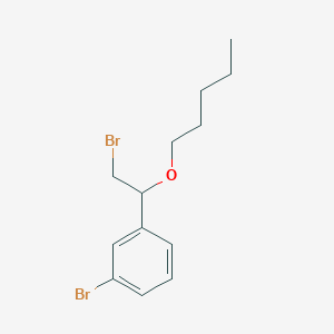 1-Bromo-3-(2-bromo-1-(pentyloxy)ethyl)benzene