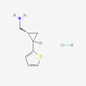 rac-1-[(1R,2R)-2-(thiophen-2-yl)cyclopropyl]methanamine hydrochloride