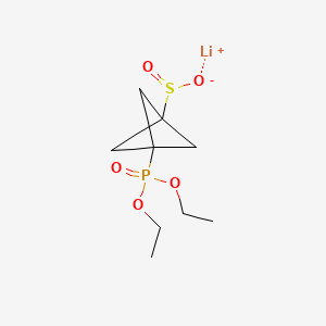 Lithium(1+) 3-(diethoxyphosphoryl)bicyclo[1.1.1]pentane-1-sulfinate