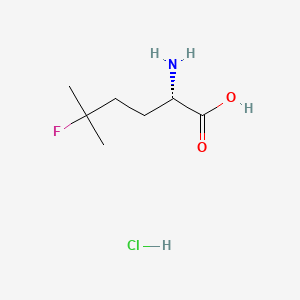 (2S)-2-amino-5-fluoro-5-methylhexanoic acid hydrochloride