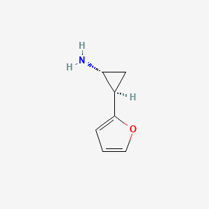 rac-(1R,2R)-2-(furan-2-yl)cyclopropan-1-amine