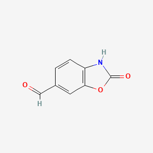 B1348322 5-Benzoxazolecarboxaldehyde, 2,3-dihydro-2-oxo- CAS No. 54903-15-0
