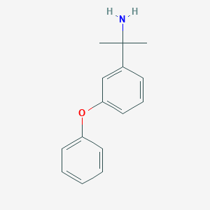 molecular formula C15H17NO B13483222 2-(3-Phenoxyphenyl)propan-2-amine CAS No. 130416-47-6