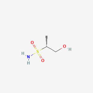 molecular formula C3H9NO3S B13483235 (2R)-1-hydroxypropane-2-sulfonamide 