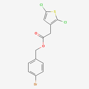 (4-Bromophenyl)methyl 2-(2,5-dichlorothiophen-3-yl)acetate