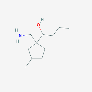 1-(1-(Aminomethyl)-3-methylcyclopentyl)butan-1-ol