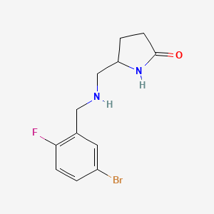 5-(((5-Bromo-2-fluorobenzyl)amino)methyl)pyrrolidin-2-one