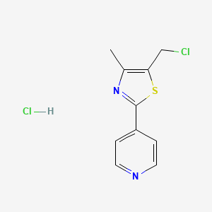 4-[5-(Chloromethyl)-4-methyl-1,3-thiazol-2-yl]pyridinehydrochloride