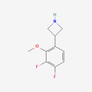 molecular formula C10H11F2NO B13483343 3-(3,4-Difluoro-2-methoxyphenyl)azetidine 