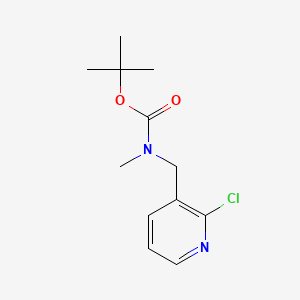 molecular formula C12H17ClN2O2 B13483348 tert-butyl N-[(2-chloropyridin-3-yl)methyl]-N-methylcarbamate 