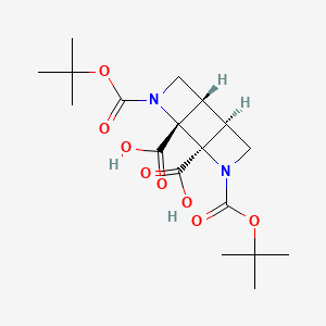 rac-(1R,2R,5S,6S)-3,8-bis[(tert-butoxy)carbonyl]-3,8-diazatricyclo[4.2.0.0,2,5]octane-1,2-dicarboxylic acid