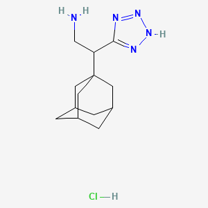 molecular formula C13H22ClN5 B13483397 2-(adamantan-1-yl)-2-(2H-1,2,3,4-tetrazol-5-yl)ethan-1-amine hydrochloride 