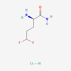 (2R)-2-amino-5,5-difluoropentanamide hydrochloride