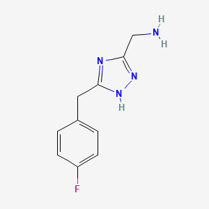 (5-(4-Fluorobenzyl)-4h-1,2,4-triazol-3-yl)methanamine