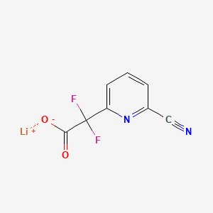 Lithium(1+) 2-(6-cyanopyridin-2-yl)-2,2-difluoroacetate