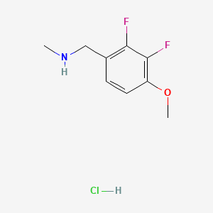 molecular formula C9H12ClF2NO B13483467 [(2,3-Difluoro-4-methoxyphenyl)methyl](methyl)amine hydrochloride 