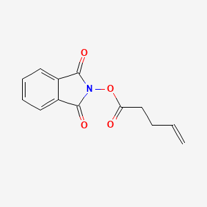 molecular formula C13H11NO4 B13483483 1,3-Dioxoisoindolin-2-yl pent-4-enoate 