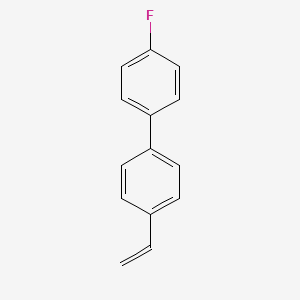 molecular formula C14H11F B13483506 1-(4-Ethenylphenyl)-4-fluorobenzene 