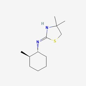 rac-4,4-dimethyl-N-[(1R,2R)-2-methylcyclohexyl]-4,5-dihydro-1,3-thiazol-2-amine, trans