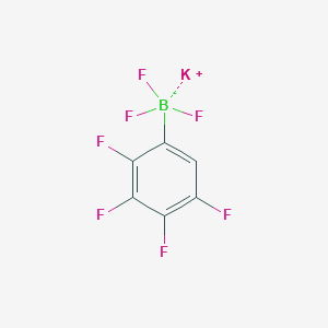 molecular formula C6HBF7K B13483537 Potassium trifluoro(2,3,4,5-tetrafluorophenyl)boranuide CAS No. 267006-29-1