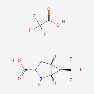 2,2,2-trifluoroacetic acid;(1R,3S,5R,6R)-6-(trifluoromethyl)-2-azabicyclo[3.1.0]hexane-3-carboxylic acid