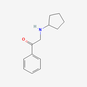 molecular formula C13H17NO B1348358 2-(Cyclopentylamino)-1-phenylethanone 