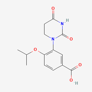 3-(2,4-Dioxohexahydropyrimidin-1-yl)-4-isopropoxy-benzoic acid