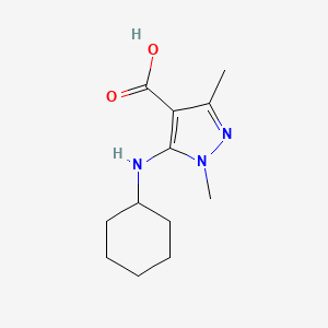 5-(Cyclohexylamino)-1,3-dimethyl-1h-pyrazole-4-carboxylic acid