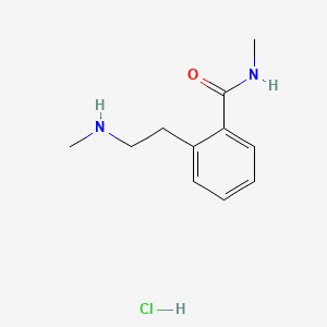 molecular formula C11H17ClN2O B13483626 N-methyl-2-[2-(methylamino)ethyl]benzamide hydrochloride 