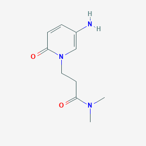 molecular formula C10H15N3O2 B13483702 3-(5-Amino-2-oxopyridin-1(2h)-yl)-N,N-dimethylpropanamide 