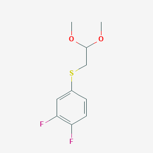 (3,4-Difluorophenyl)(2,2-dimethoxyethyl)sulfane