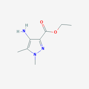 molecular formula C8H13N3O2 B13483753 ethyl 4-amino-1,5-dimethyl-1H-pyrazole-3-carboxylate 