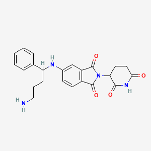 5-[(4-Amino-1-phenyl-butyl)amino]-2-(2,6-dioxo-3-piperidyl)isoindoline-1,3-dione