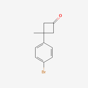 3-(4-Bromophenyl)-3-methylcyclobutan-1-one