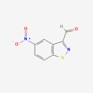 5-Nitro-1,2-benzothiazole-3-carbaldehyde